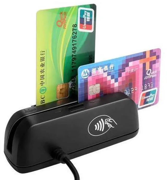 Alt view image 9 of 14 - 3 in 1 Combo Credit Card Reader SZTW150 Magnetic Card Reader + EMV Chip/RFID NFC Reader Writer For Read and Write CPU Chip Card