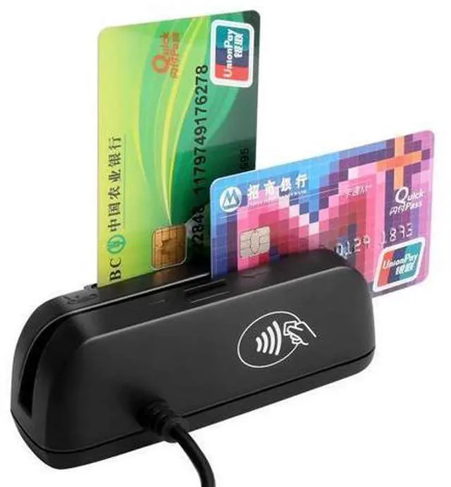 Alt view image 14 of 14 - 3 in 1 Combo Credit Card Reader SZTW150 Magnetic Card Reader + EMV Chip/RFID NFC Reader Writer For Read and Write CPU Chip Card