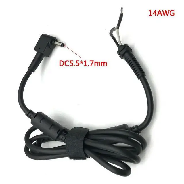 Alt view image 3 of 4 - Universal 14AWG DC Power Adapter Cable Cord 5.5*1.7 mm for 135W 180W 230W Laptop AC Adapter Charger DC Cord