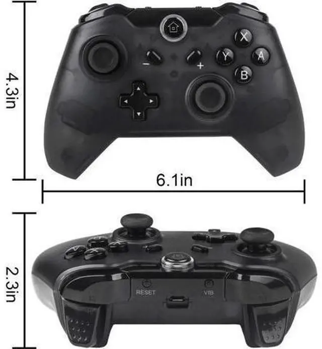 Alt view image 13 of 14 - Werleo Switch Pro Controller Wireless Controller Compatible with Nintendo Switch Supports Gyro Axis Function & Dual Shock