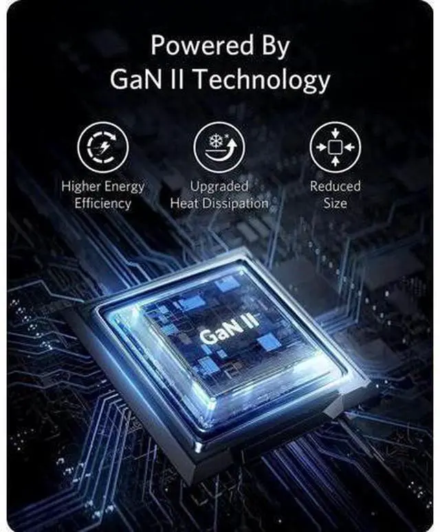 Alt view image 10 of 14 - An-ker USB C Charger, 735 Charger (Nano II 65W), PPS 3-Port Fast Compact Foldable Wall Charger for MacBook Pro/Air, iPad Pro, Galaxy S20/S10, Dell XPS 13, Note 20/10+, iPhone 13/Pro, Pixel, and More