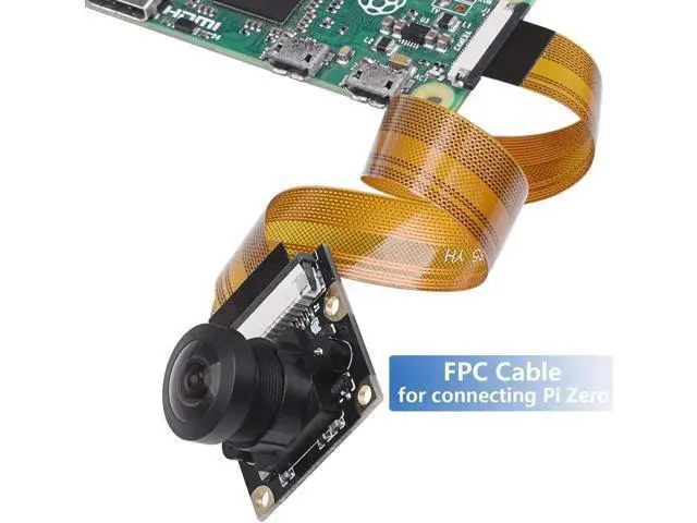 Alt view image 11 of 12 - Werleo For Raspberry Pi Camera Module Wide-Angel Fish-Eye Camera Lenses OV5647 Sensor with Raspberry Pi Zero Ribbon Cable & FPC Cable for Raspberry Pi 3B+ 3B 2B Zero