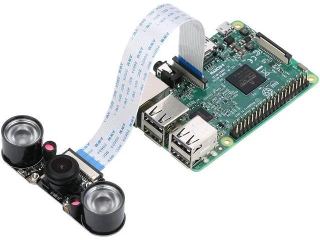 Alt view image 8 of 8 - Raspberry Pi 3 Model B Plus Camera Fisheye Wide Angle 5MP 1080p Night Vision Camera Module for Raspberry Pi 3 Model B+ and Model B