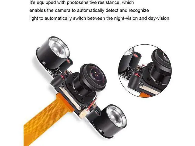 Alt view image 4 of 6 - Raspberry PI Camera Module 5MP 1080p OV5647 Sensor HD Video Webcam Supports Night Vision for Raspberry Pi Model B/B+ A+ RPi 3/2/1/zero/zero W with FFC/FPC Cable (Raspberry pi Camera)