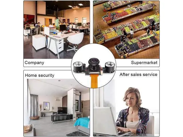Alt view image 5 of 6 - Raspberry PI Camera Module 5MP 1080p OV5647 Sensor HD Video Webcam Supports Night Vision for Raspberry Pi Model B/B+ A+ RPi 3/2/1/zero/zero W with FFC/FPC Cable (Raspberry pi Camera)