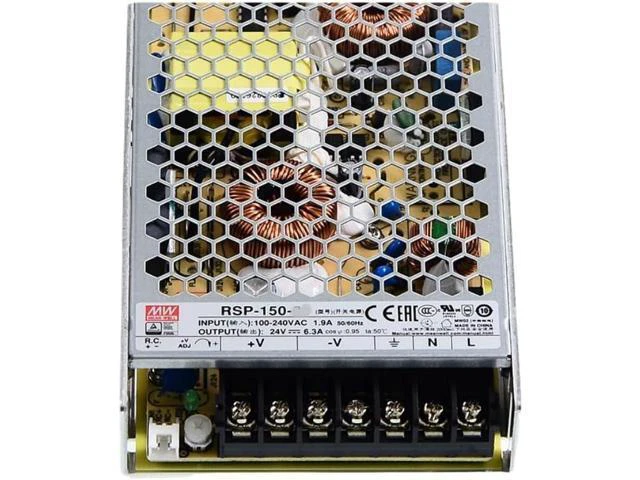 Alt view image 7 of 10 - Mean Well RSP 150W 5V 30A Switching Power SupplyRSP-150-5 AC/DC Single Output Slim Type Enclosed Power Supply Driver Transformer with PFC Function