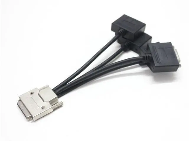 Alt view image 2 of 2 - VHDCI (SCSI 68Pin) M to 4-Port DVI-D (24 + 1) F Splitter Cable for NVIDIA and VisionTek Graphics Cards