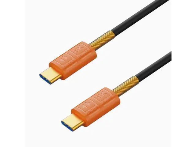 Alt view image 3 of 4 - Bend TypeC soft silicone material USB4 line compatible with Lightning 40G fast charge 8K projection line PD240w 0.5m