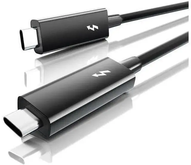 Alt view image 8 of 14 - 2.3ft/0.7m Thunderbolt 3 Cable, USB-C to USB-C, 40Gbps, 100W Charging, 5K/4K@60Hz Video for MacBook, Docking Station, Dell, iPad Air 4 & iPad Pro 2025