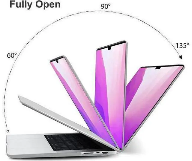 Alt view image 11 of 14 - Case for MacBook Pro 16 inch Case 2023 2022 2021 Release M2 A2780 A2485 M1 Pro/Max Chip with Touch ID, Plastic Hard Shell Protective Cover with Keyboard Skin