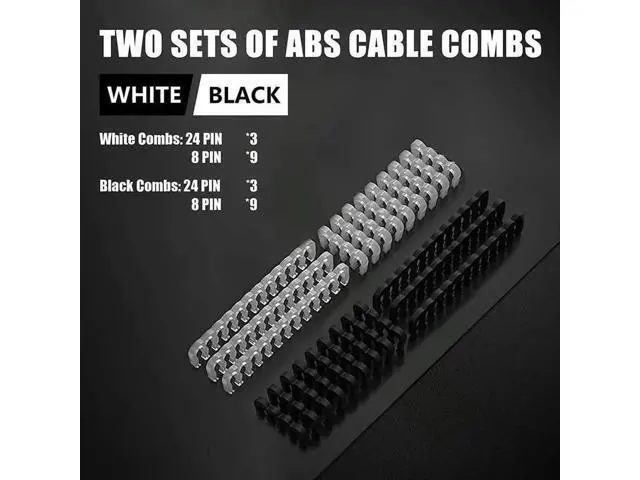 Alt view image 5 of 6 - 30CM ATX PSU Extension Cable Kit with Cable Combs, Includes 24Pin, 8Pin(4+4), 8Pin(6+2) Modular Power Extension Cords