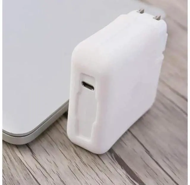 Alt view image 14 of 14 - Silicone Charger Protective Cover Case for MacBook Air 13 inch 2020 2019 2018 A2337 M1 A2179 A1932 Retina Display fits Touch IDPower Protector Case