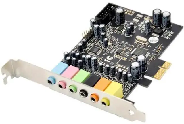 Alt view image 10 of 14 - PCIE 7.1CH Sound Card Stereo Surround Sound PCI-E Built-In 7.1 Channel Audio Audio System CM8828