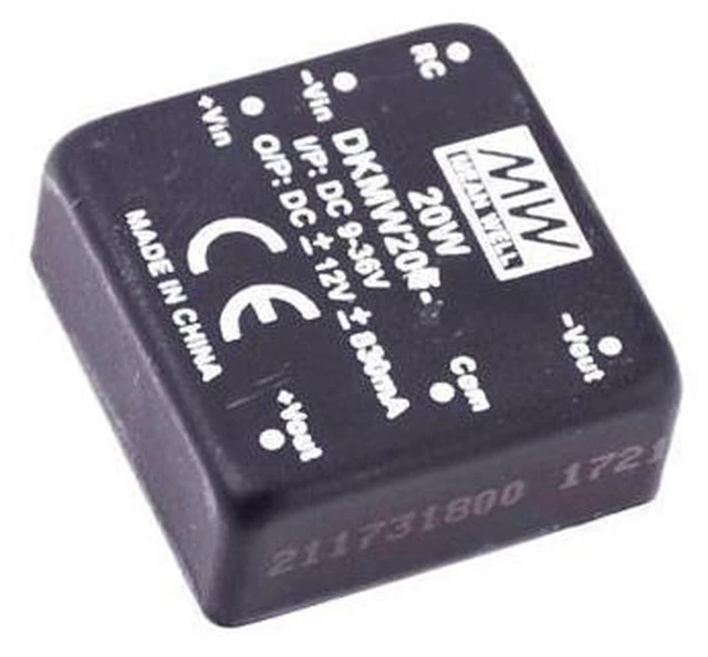 Alt view image 8 of 10 - Mean Well DKMW 20W ±15V ±660mA Power Supply Converter DKMW20G-15 DC-DC Voltage Stabilized Dual Output Switching Power Supply Driver Transformer