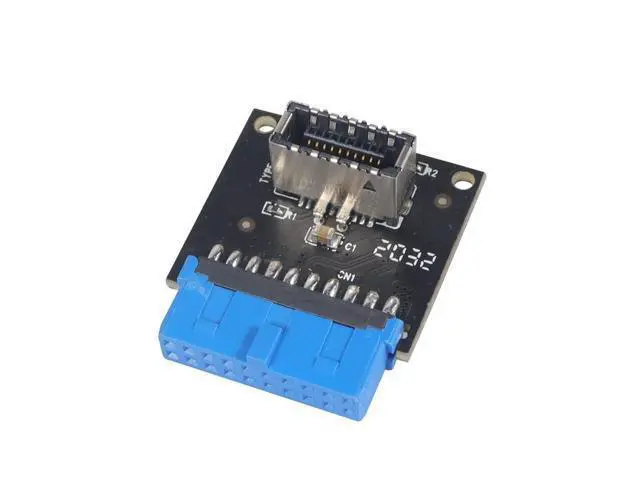 Alt view image 9 of 13 - USB 3.1 Front Panel Socket to USB 3.0 20Pin Header Male Extension Cable Adapter for Motherboard Card 20P USB to Type-E Connector (5 Pcs)