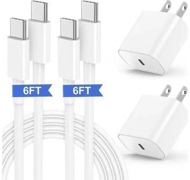 Alt view image 8 of 14 - iPhone 15 Fast Charger, 20W USB C Charging Block for Apple iPhone 15 Plus/15 Pro Max, iPad Pro 12.9/11 inch/4/3th/Air/Mini/6 Gen,iPad Wall Plug Power Adapter Cube Brick/6ft Type C to C Cable Cord Long