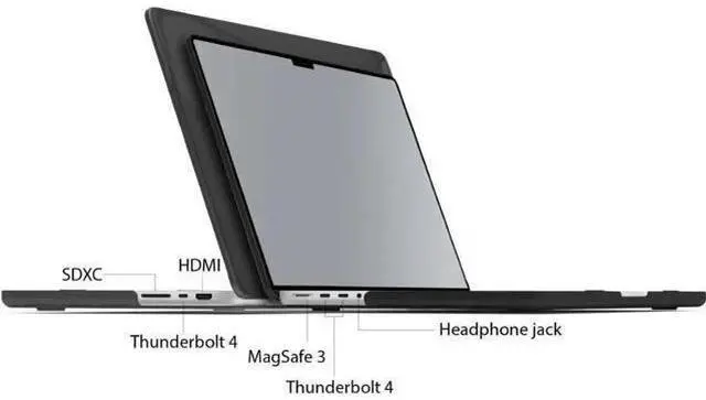 Alt view image 11 of 14 - Compatible with MacBook Pro 14 inch Case 2023 2022 2021 Release M2 A2779 A2442 M1 Pro/Max Chip with Touch ID, Hard Shell Case with Keyboard Cover