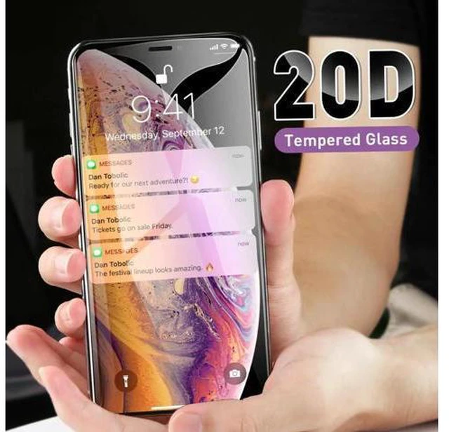 Alt view image 13 of 14 - 2PCS 20D Curved Edge Full Cover Tempered Glass Screen Protector For Apple iPhone 7 Protection Film