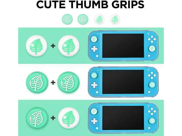 Alt view image 14 of 14 - Switch Lite Accessories Kit, Accessories Bundle with Carrying Case, Protective Cover case, 2-Pack Tempered Glass Screen Protector, 4 Thumb Grips