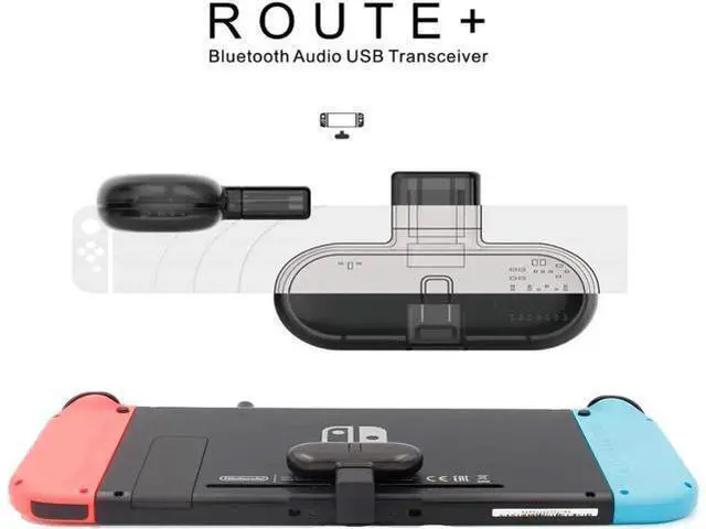 Alt view image 12 of 14 - ROUTE+ PRO Bluetooth Transmitter Wireless Audio USB-C Adaptor or Receiver With Voice Transmission - Must Have Gaming Accessory For Wireless Headset to Work With Nintendo Switch and PC