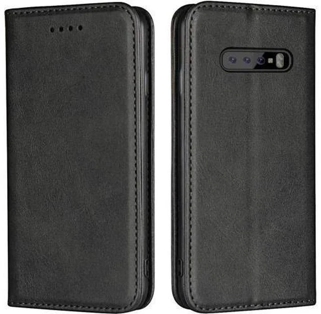 Alt view image 8 of 14 - Galaxy S10 Plus Wallet Premium Leather Folio Case with Kickstand Card Slots Magnetic Closure Flip Notebook Cover TPU Interior Case Compatible with Galaxy S10 Plus