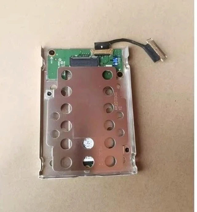 Alt view image 4 of 6 - NVME M.2 PCIe SSD to 2.5 Inch Hard Drive Caddy Bracket Tray with SATA HDD Cable For ThinkPad T470 T480 1AX994