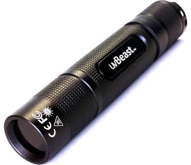 Alt view image 8 of 14 - New V3 365nm MINI - Black Light UV Flashlight High Definition Pure Ultraviolet - Professional Grade High Power Upgraded 5 Core UV LED USA Stock