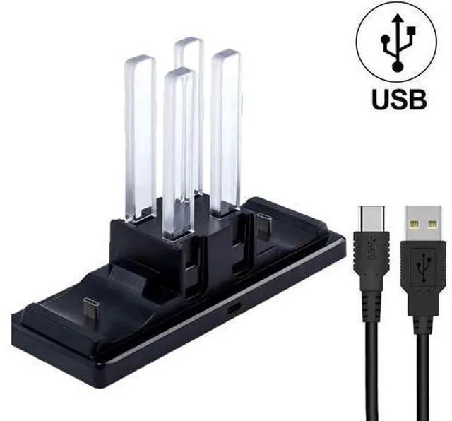 Alt view image 14 of 14 - 6 In 1 Charger Dock for Nintendo Switch Joy-Con Controllers and Pro Con,Controller Charging Dock for Nintendo Switch