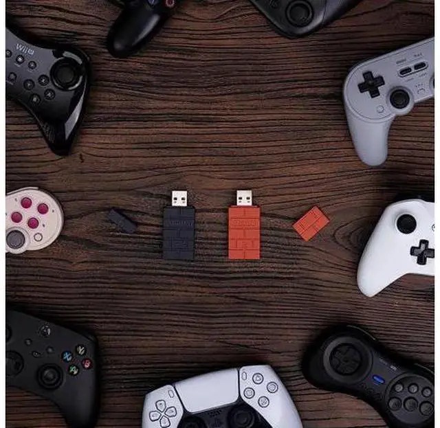 Alt view image 11 of 12 - 8BitDo USB Wireless Controller Adapter 2 Converter Dongle for Switch/Switch OLED,Steam Deck,Windows,Raspberry Pi, macOS, PS5/PS4/PS3 Controller,Xbox Series X/S,Xbox One Bluetooth Controller, OTG Cable