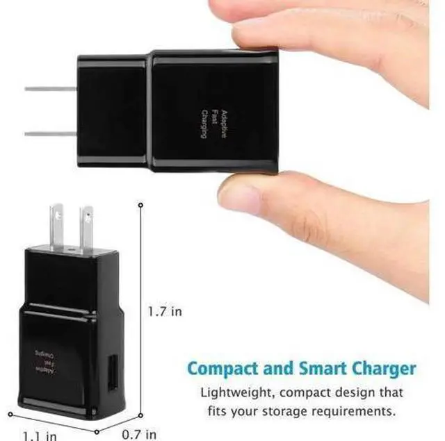 Alt view image 12 of 14 - Adaptive Fast Charging Block USB Wall Charger Plug Travel Adapter Android Phone Charger for Samsung Galaxy S24/S23/S22/S22 Ultra/S21/S20/S10/S9/S8/S7/Edge/Note 10 9 8 Quick Charger,Cell Phone Charger