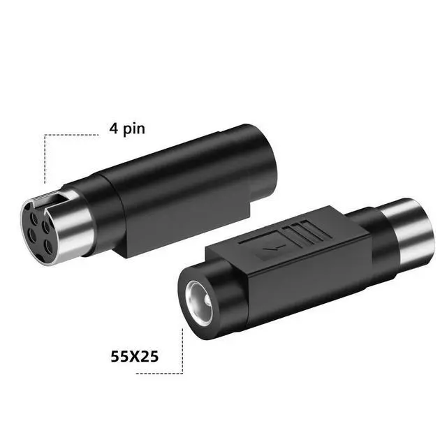 Alt view image 3 of 4 - Dc 5.5*2.5mm to 4 Pin Jack Tip Plug Connector Cord for Qosmio X300 X305 X305-Q706 Q708 Q712 Laptop Power Adapter Charger