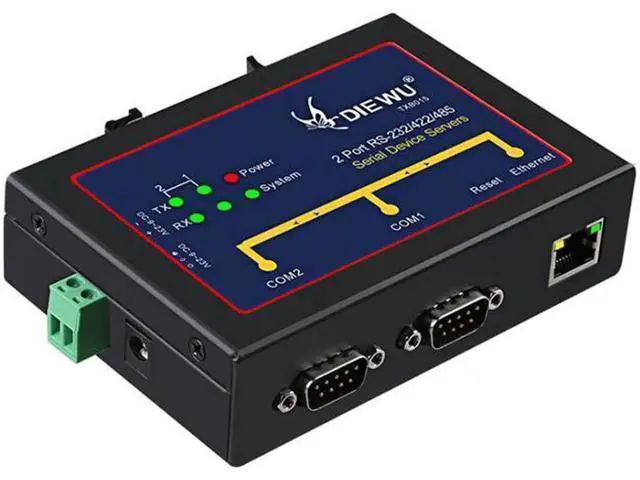 Alt view image 9 of 10 - Serial to Ethernet Server Device Adapter to RS232/485/422 Serial device servers support Auto-MDI/MDIX 10/100Mbps TXB015