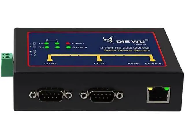 Alt view image 7 of 10 - Serial to Ethernet Server Device Adapter to RS232/485/422 Serial device servers support Auto-MDI/MDIX 10/100Mbps TXB015