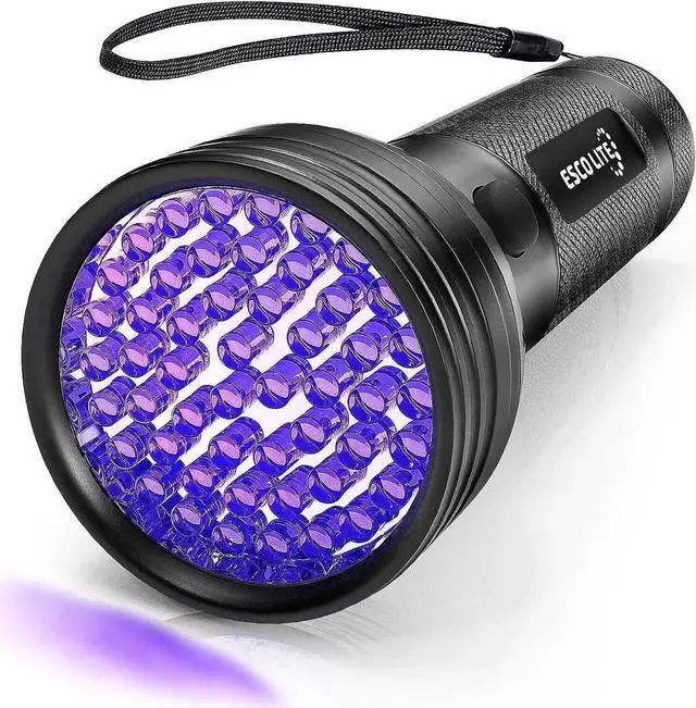 Alt view image 8 of 14 - Escolite UV Flashlight Black Light 51 LED 395 nM Ultraviolet Blacklight Detector for Dog Urine Pet Stains and Bed Bug