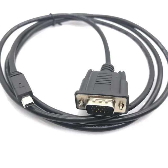 Alt view image 3 of 4 - 1x 1.5m/5ft For Mobile DVD EVD USB Mini 5pin Male to VGA 15pin Male Plug Male to Male Connector Cable Cord