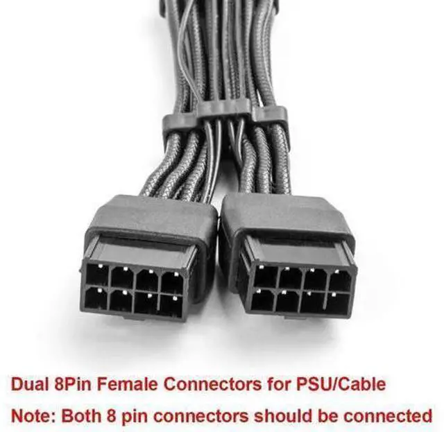 Alt view image 10 of 12 - Aomoproing 12VHPWR 90 Degree Adapter to 2X 8Pin: 16AWG 16 PIN GPU Right Angle PCI-E 5.0 Extension for for Graphic Card GPU 12+4pin RTX 3090Ti 4070Ti 4080 4090 (Type A)