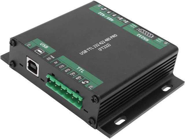 Alt view image 13 of 14 - 9 in 1 USB TTL RS232 RS422 PRO Converter, Industrial Isolated USB to RS232 485 422 TTL Adapter, Chip with Multi Interface Support, Aluminum Alloy Casing for