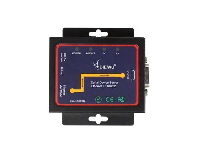 Alt view image 9 of 14 - Serial Device Server DB9 RJ45 to RS232 Ethernet to RS232 TCP/IP Server Module Communication Converter