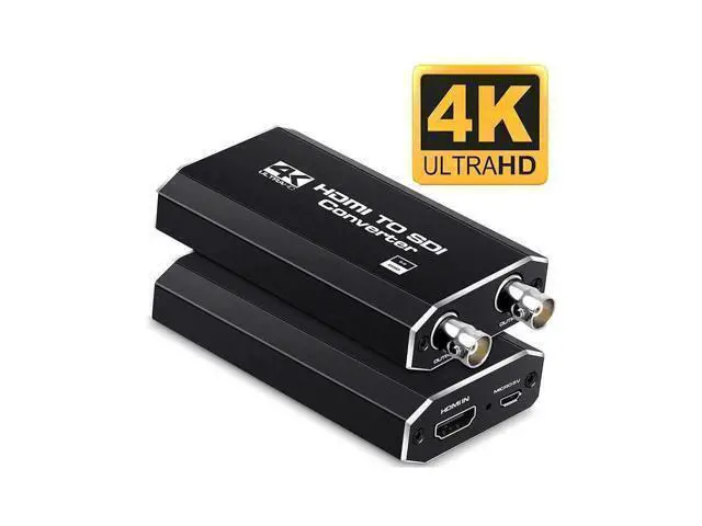Alt view image 8 of 14 - 4K HDMI to SDI Converter Full HD 1080@60Hz Works with HDMI 1.3a&HDCP2.3/2.2 One Hdmi Input and Two SDI Outptut with Power Supply