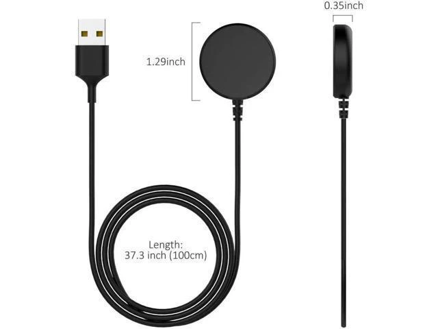 Alt view image 10 of 14 - 2-Pack Compatible with Samsung Galaxy Watch Active / Active 2 Charger Dock Wireless Charging Cable for Samsung Galaxy Active 1 / Active 2 Watch SM-R500 / SM-R820 / SM-R830