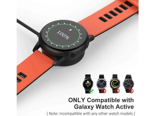 Alt view image 13 of 14 - 2-Pack Compatible with Samsung Galaxy Watch Active / Active 2 Charger Dock Wireless Charging Cable for Samsung Galaxy Active 1 / Active 2 Watch SM-R500 / SM-R820 / SM-R830