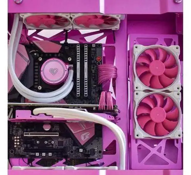 Alt view image 8 of 8 - ID-COOLING ZF-12025-PINK Case Fan 120mm 5V 3 PIN Addressable RGB Cooling Fan MB Sync, 4 PIN PWM Speed Control Fans for Radiator/CPU Cooler/Computer Case