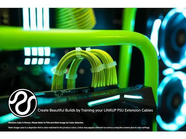 Alt view image 10 of 12 - LINKUP - 30cm Super Soft and Flexible PSU Cable Extension Sleeved Custom Mod GPU PC Braided w/Comb Kit1 x 24 P (20+4)2 x 8 P (4+4) CPU2 x 8 P (6+2) GPU Set300mm - WhiteBlack