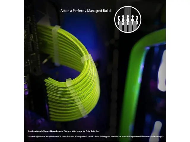 Alt view image 11 of 12 - LINKUP - 30cm Super Soft and Flexible PSU Cable Extension Sleeved Custom Mod GPU PC Braided w/Comb Kit1 x 24 P (20+4)2 x 8 P (4+4) CPU2 x 8 P (6+2) GPU Set300mm - WhiteBlack