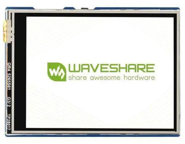 Alt view image 8 of 14 - 2.8inch Touch Display Module for Raspberry Pi Pico 262K Colors 320×240 Pixels Resistive Touch Controller XPT2046 ST7789 Driver Using SPI Bus