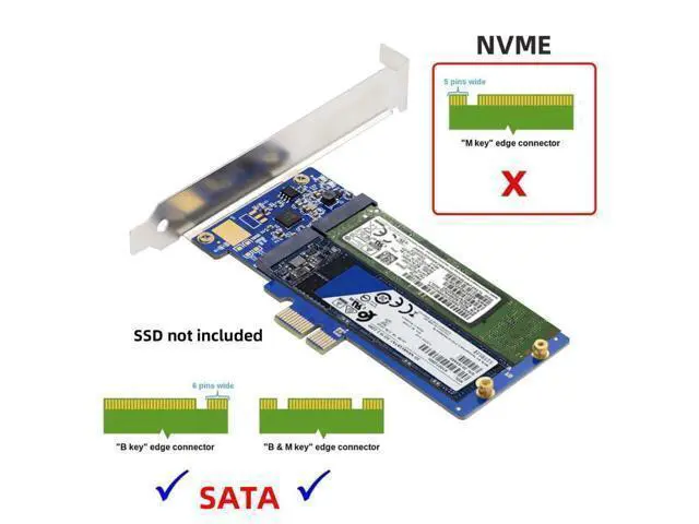 Alt view image 12 of 14 - M.2 SSD to PCI-E X1 Adapter 2 SATA SSD to PCIe 3.0/4.0 Expansion Card Adapter JMB582 Chipset with 12cm PCI-E Bracket