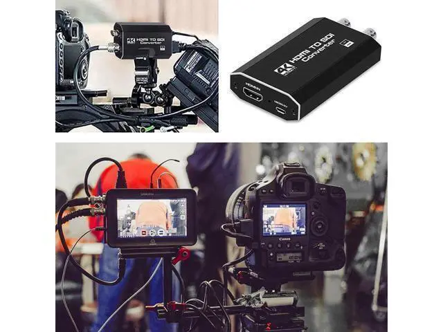 Alt view image 12 of 14 - 4K HDMI to SDI Converter Full HD 1080@60Hz Works with HDMI 1.3a&HDCP2.3/2.2 One Hdmi Input and Two SDI Outptut with Power Supply