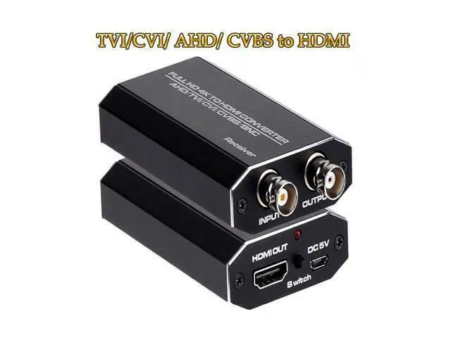 Alt view image 8 of 14 - TVI to HDMI Converter Full HD 4K Converter 1080p/720p/4K/8MP/5MP/4MP/3MP, BNC to HDMI Video Converter Adapter - CVBS/TVI/CVI/AHD to HDMI