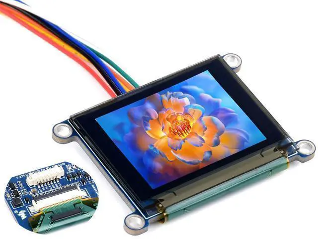 Alt view image 8 of 14 - 1.27inch RGB OLED Display Module 128×96 Resolution Screen, 262K RGB Colors SPI Interface 3.3V / 5V Operating Voltage, for Ardu/Raspberry Pi/STM32