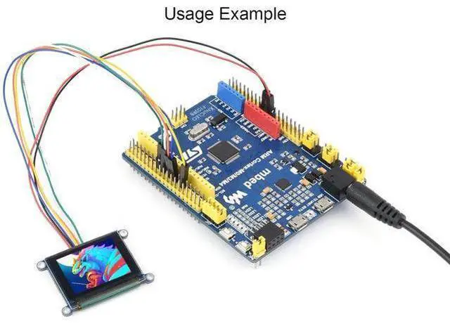 Alt view image 11 of 14 - 1.27inch RGB OLED Display Module 128×96 Resolution Screen, 262K RGB Colors SPI Interface 3.3V / 5V Operating Voltage, for Ardu/Raspberry Pi/STM32